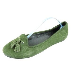 BC‎ Footwear Women's Tassle Olive Ballet Green Suede Size 7.5M Gently Used 2025